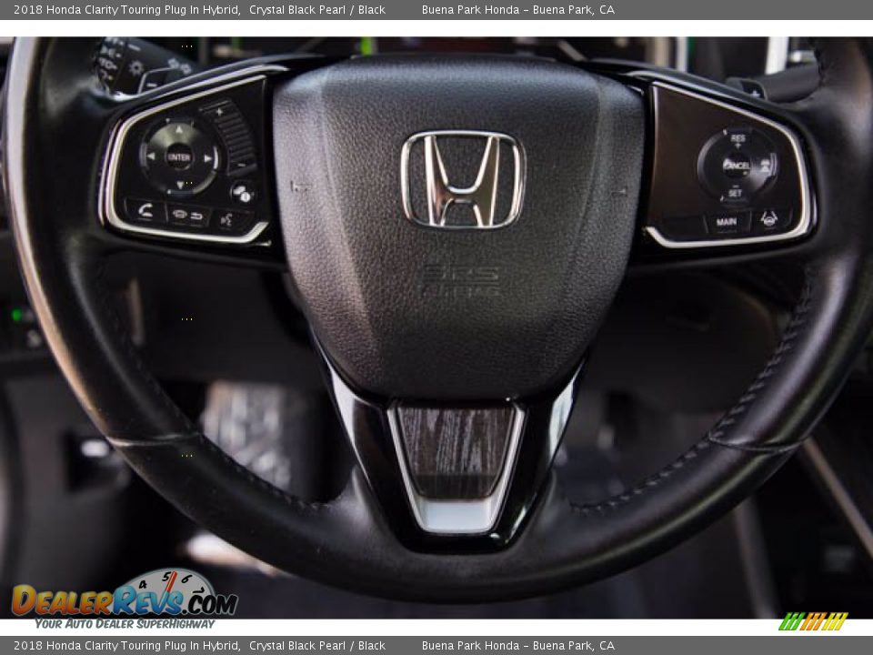 2018 Honda Clarity Touring Plug In Hybrid Crystal Black Pearl / Black Photo #13