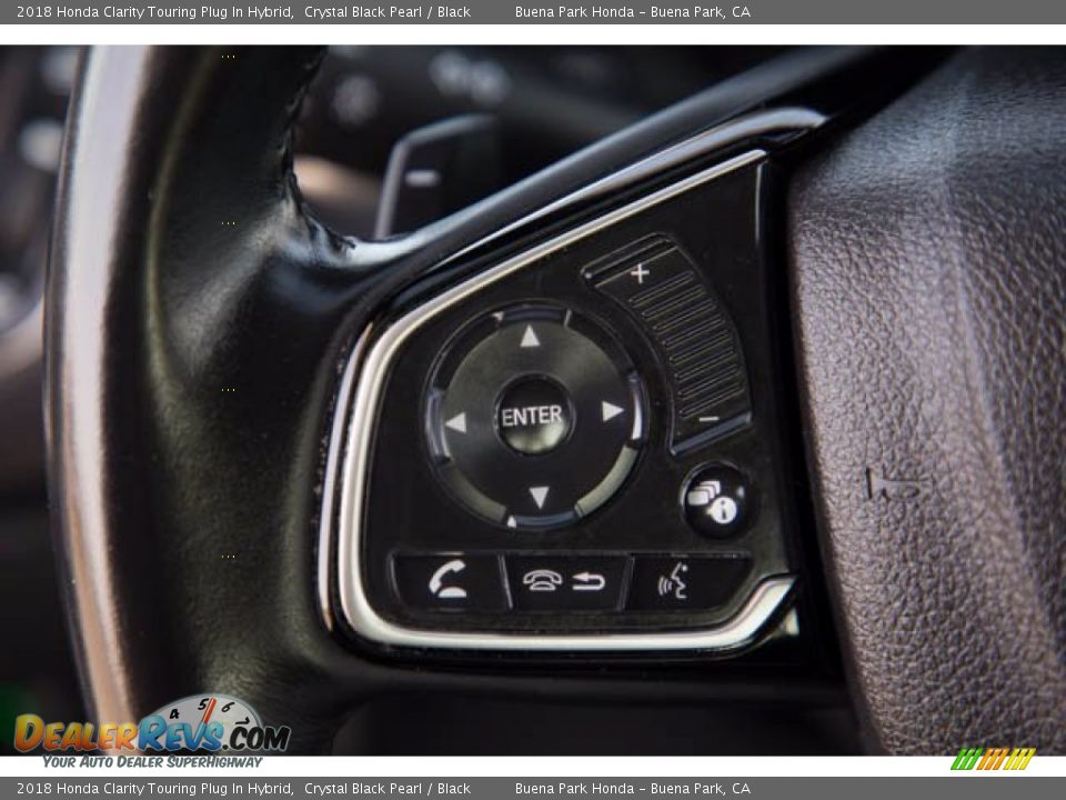 2018 Honda Clarity Touring Plug In Hybrid Crystal Black Pearl / Black Photo #14