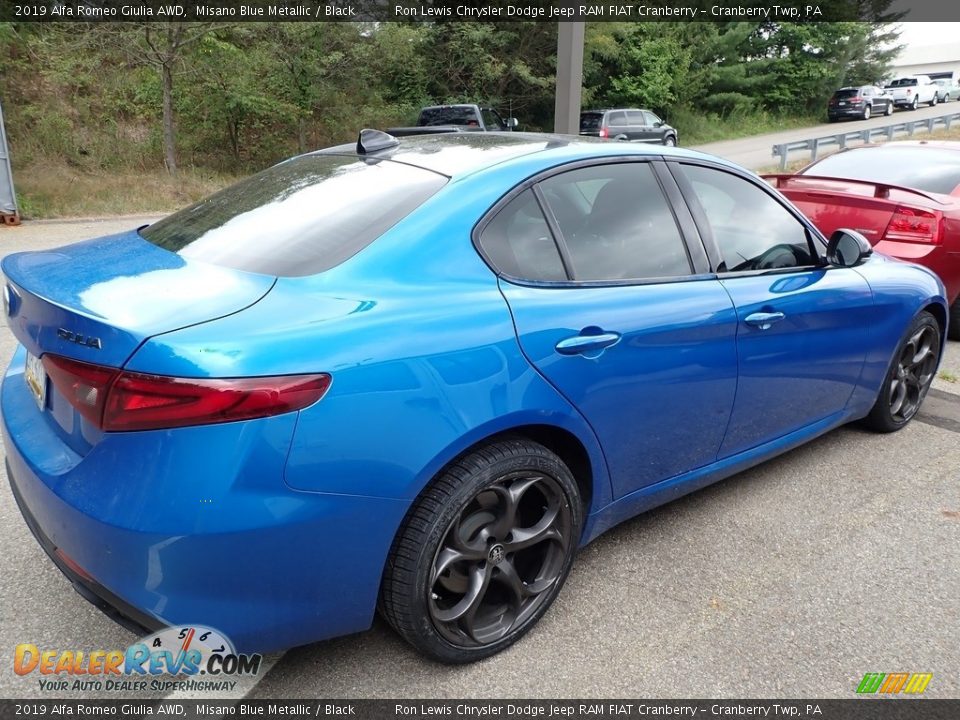 2019 Alfa Romeo Giulia AWD Misano Blue Metallic / Black Photo #3