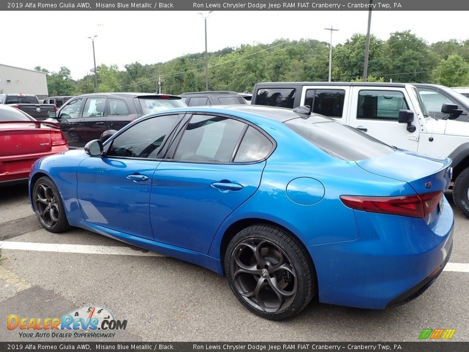 2019 Alfa Romeo Giulia AWD Misano Blue Metallic / Black Photo #4