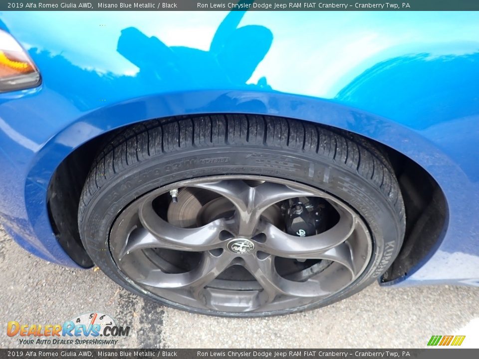 2019 Alfa Romeo Giulia AWD Misano Blue Metallic / Black Photo #5