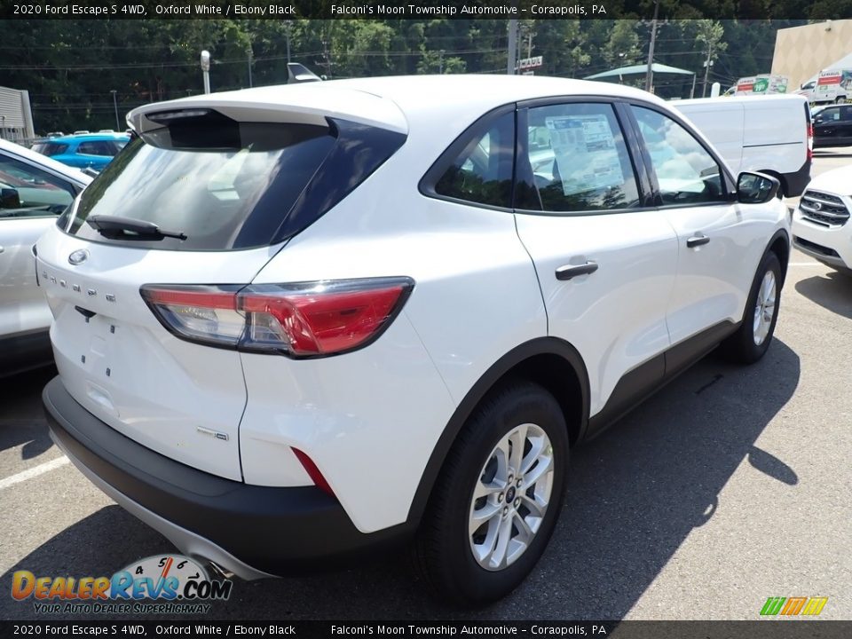 2020 Ford Escape S 4WD Oxford White / Ebony Black Photo #2