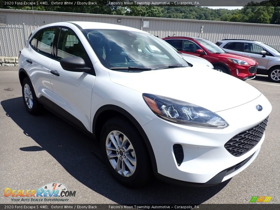 2020 Ford Escape S 4WD Oxford White / Ebony Black Photo #3