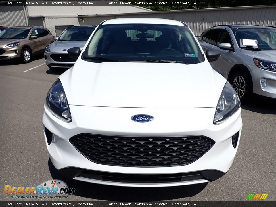 2020 Ford Escape S 4WD Oxford White / Ebony Black Photo #4