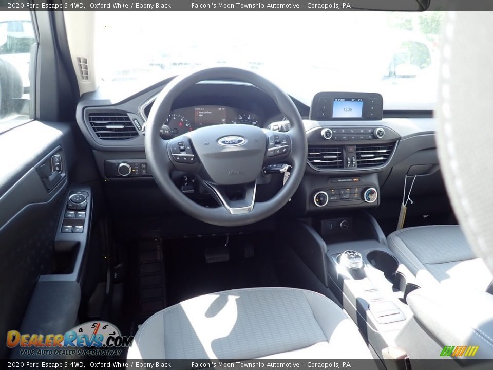 2020 Ford Escape S 4WD Oxford White / Ebony Black Photo #9