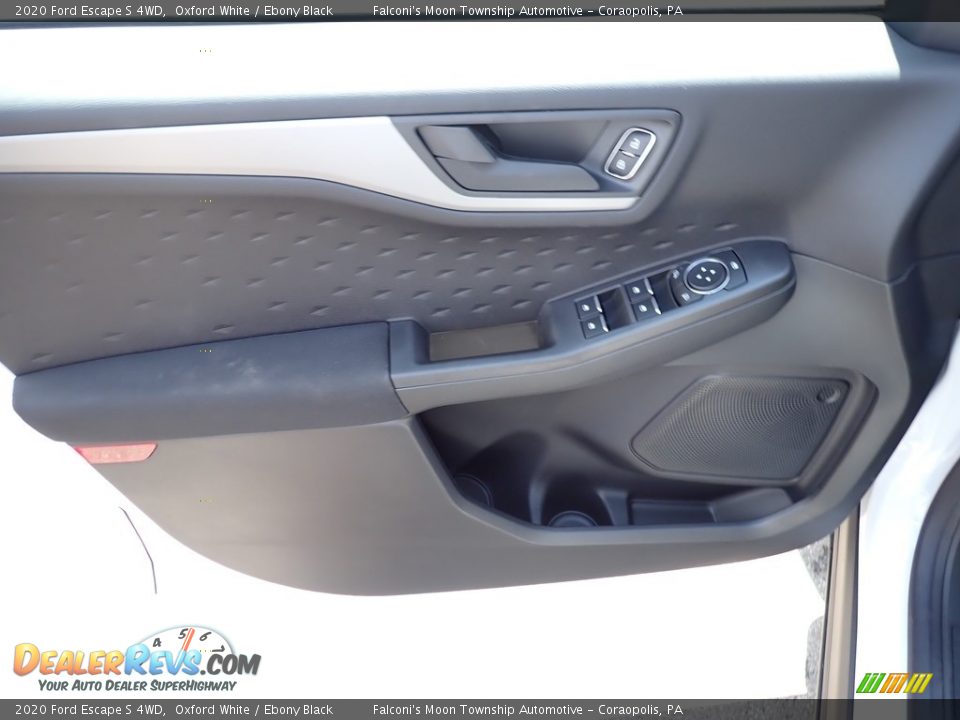 2020 Ford Escape S 4WD Oxford White / Ebony Black Photo #10