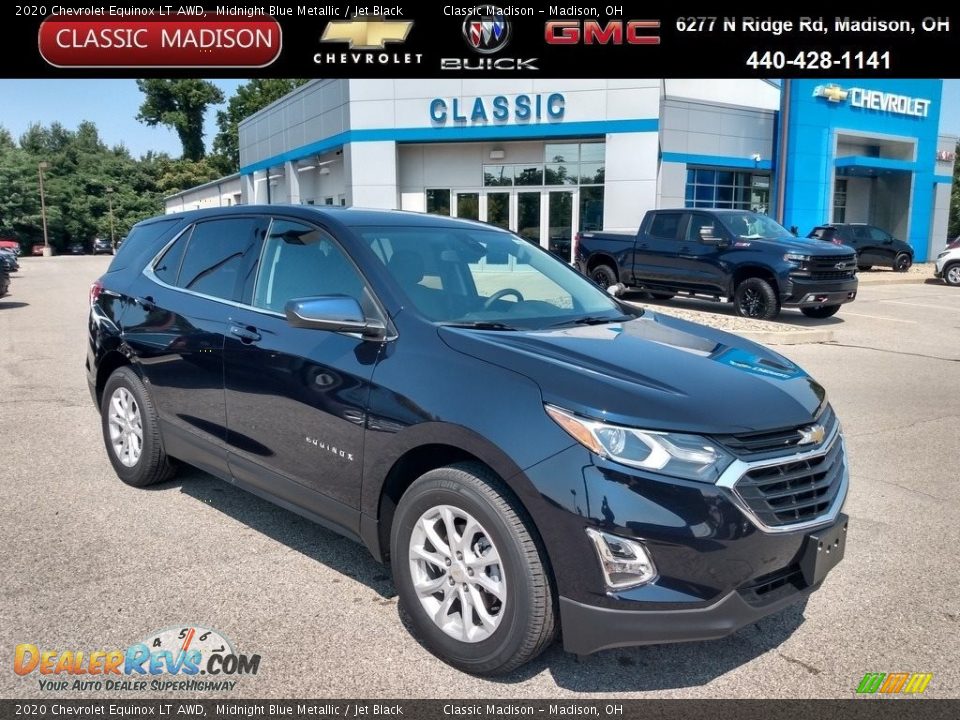 2020 Chevrolet Equinox LT AWD Midnight Blue Metallic / Jet Black Photo #1