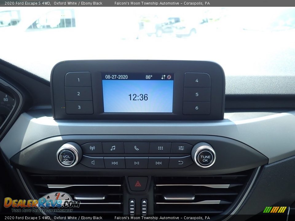 2020 Ford Escape S 4WD Oxford White / Ebony Black Photo #13