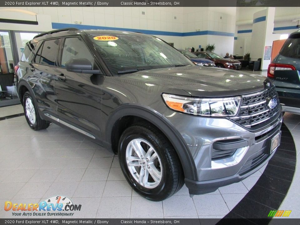 2020 Ford Explorer XLT 4WD Magnetic Metallic / Ebony Photo #3