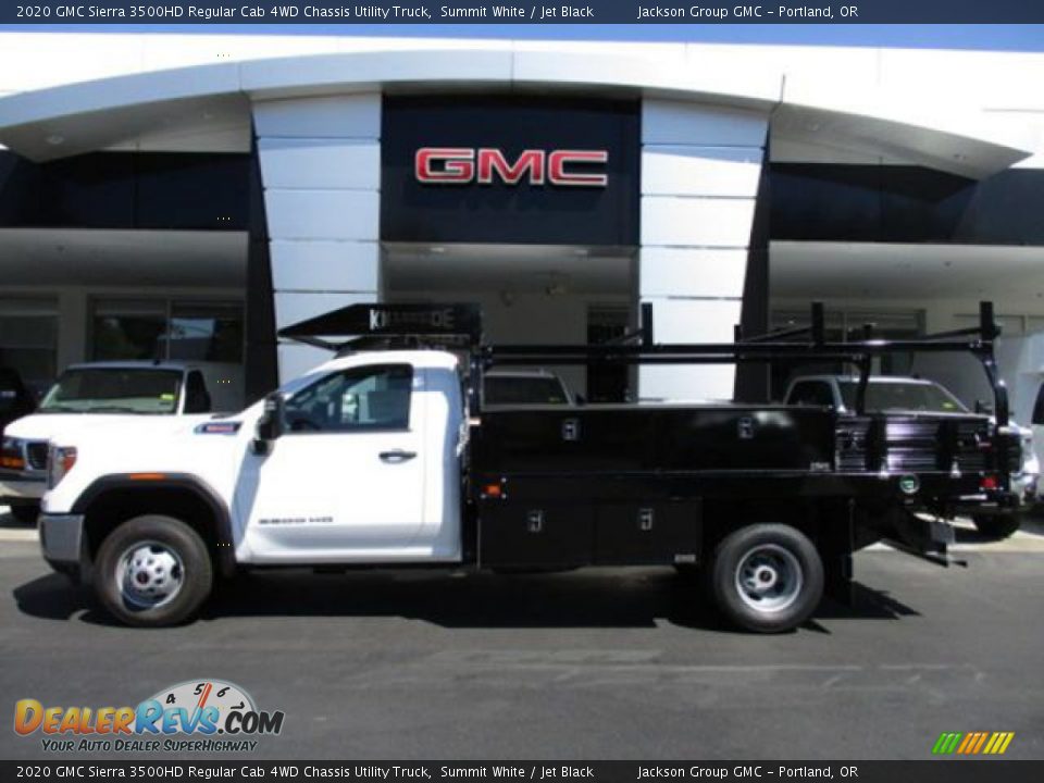 2020 GMC Sierra 3500HD Regular Cab 4WD Chassis Utility Truck Summit White / Jet Black Photo #1