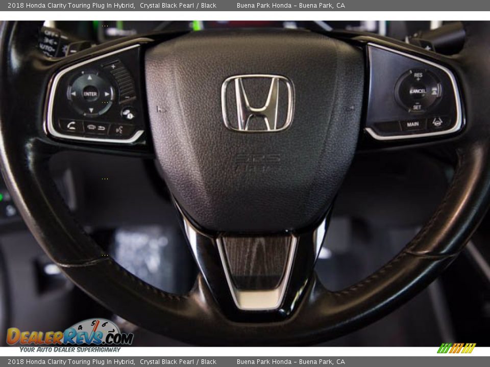 2018 Honda Clarity Touring Plug In Hybrid Crystal Black Pearl / Black Photo #11