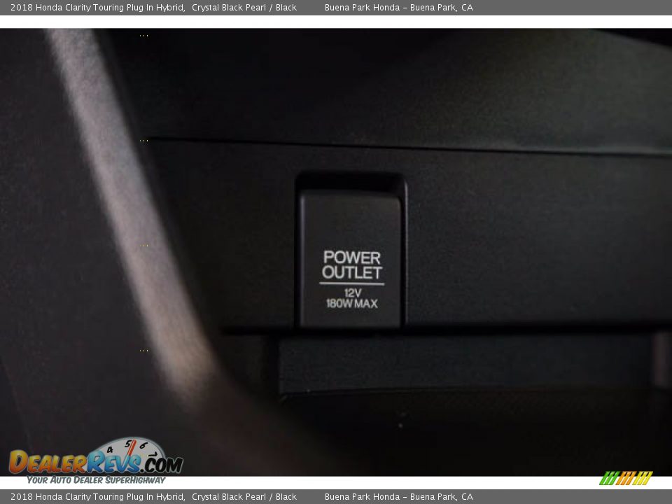 2018 Honda Clarity Touring Plug In Hybrid Crystal Black Pearl / Black Photo #15