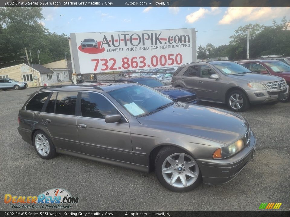 2002 BMW 5 Series 525i Wagon Sterling Grey Metallic / Grey Photo #1