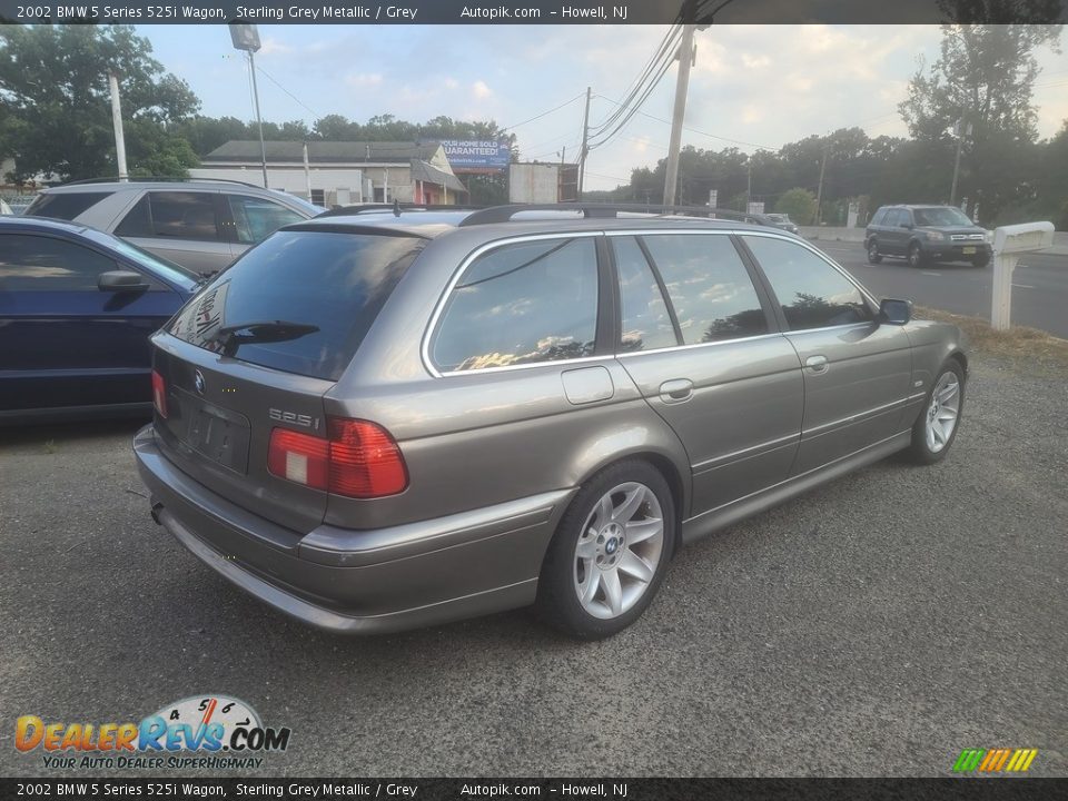 2002 BMW 5 Series 525i Wagon Sterling Grey Metallic / Grey Photo #3