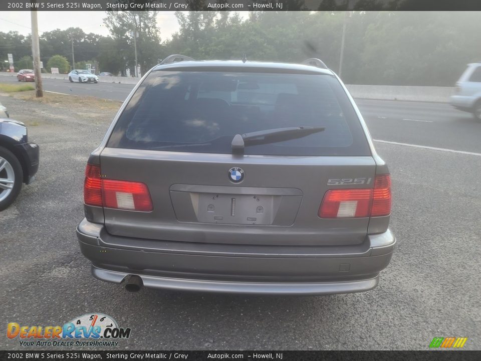 2002 BMW 5 Series 525i Wagon Sterling Grey Metallic / Grey Photo #4