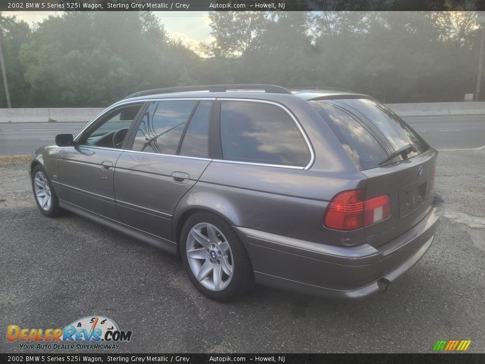 2002 BMW 5 Series 525i Wagon Sterling Grey Metallic / Grey Photo #5