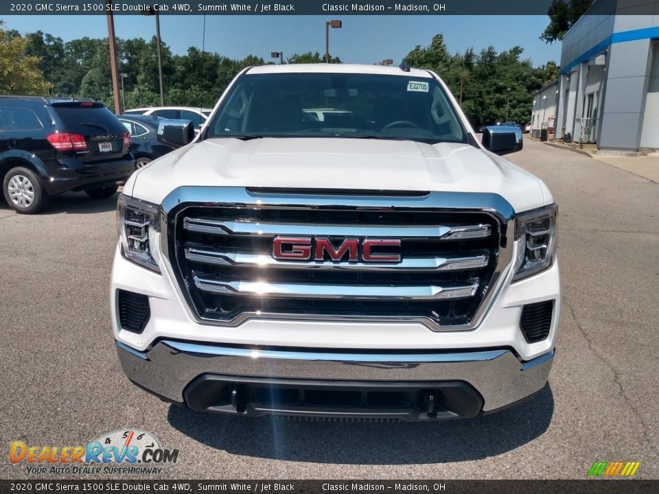 2020 GMC Sierra 1500 SLE Double Cab 4WD Summit White / Jet Black Photo #4