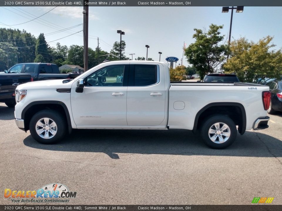 2020 GMC Sierra 1500 SLE Double Cab 4WD Summit White / Jet Black Photo #5