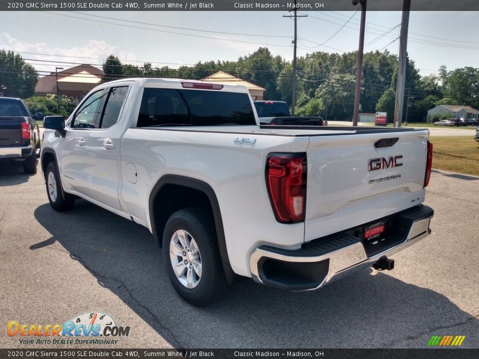 2020 GMC Sierra 1500 SLE Double Cab 4WD Summit White / Jet Black Photo #6
