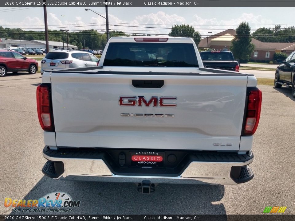 2020 GMC Sierra 1500 SLE Double Cab 4WD Summit White / Jet Black Photo #7
