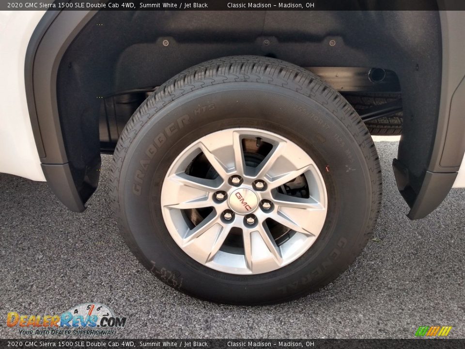 2020 GMC Sierra 1500 SLE Double Cab 4WD Summit White / Jet Black Photo #9