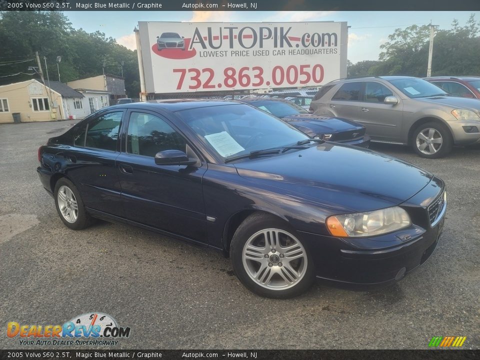 2005 Volvo S60 2.5T Magic Blue Metallic / Graphite Photo #1