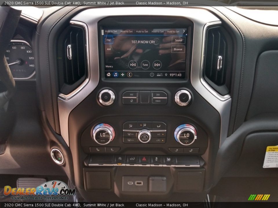 2020 GMC Sierra 1500 SLE Double Cab 4WD Summit White / Jet Black Photo #13
