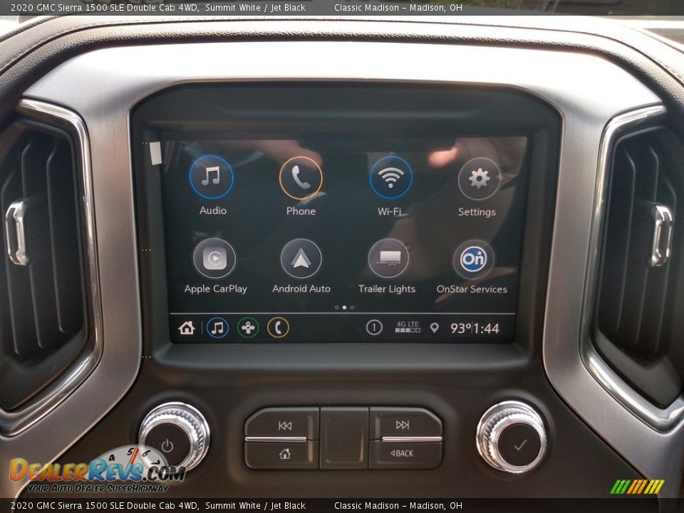 2020 GMC Sierra 1500 SLE Double Cab 4WD Summit White / Jet Black Photo #14