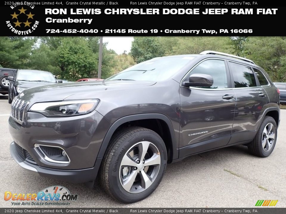 2020 Jeep Cherokee Limited 4x4 Granite Crystal Metallic / Black Photo #1