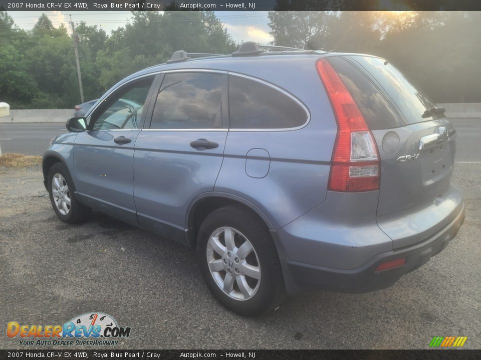 2007 Honda CR-V EX 4WD Royal Blue Pearl / Gray Photo #5