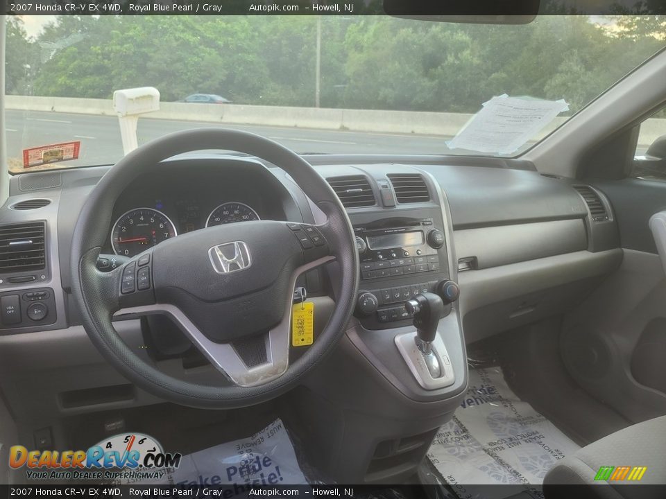 2007 Honda CR-V EX 4WD Royal Blue Pearl / Gray Photo #9