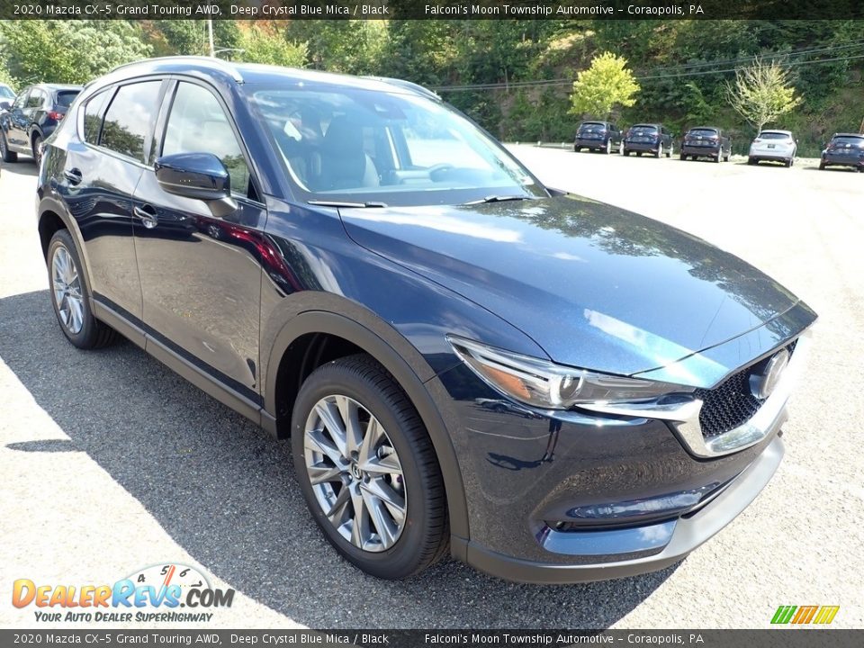 2020 Mazda CX-5 Grand Touring AWD Deep Crystal Blue Mica / Black Photo #3