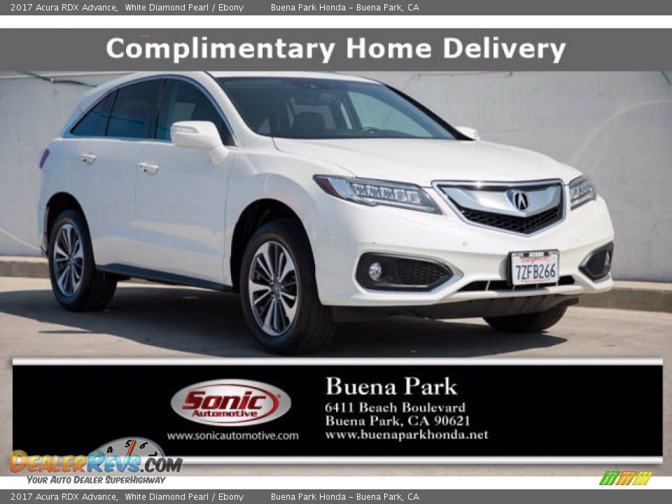 2017 Acura RDX Advance White Diamond Pearl / Ebony Photo #1