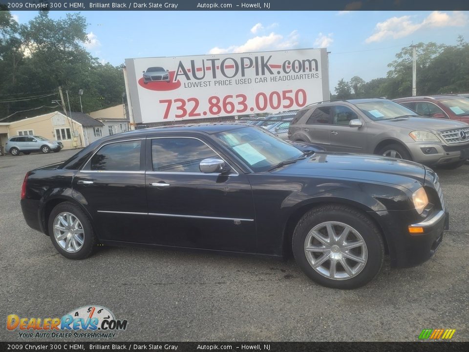 2009 Chrysler 300 C HEMI Brilliant Black / Dark Slate Gray Photo #2