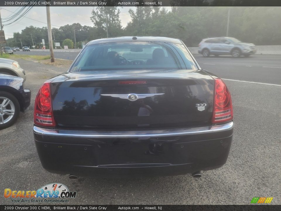 2009 Chrysler 300 C HEMI Brilliant Black / Dark Slate Gray Photo #4