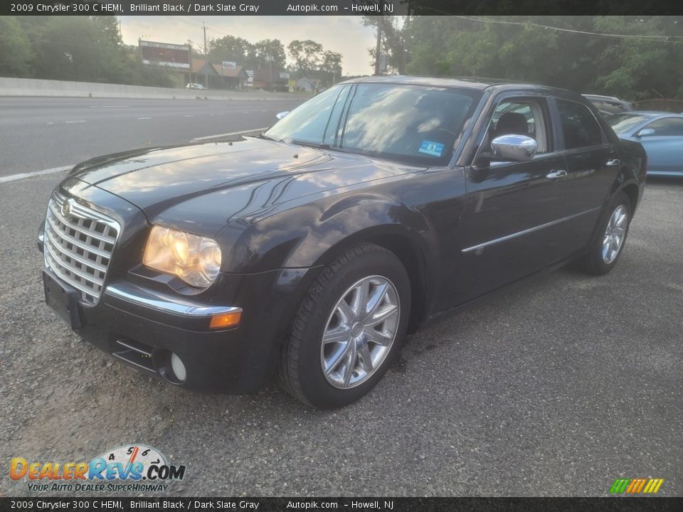 2009 Chrysler 300 C HEMI Brilliant Black / Dark Slate Gray Photo #6