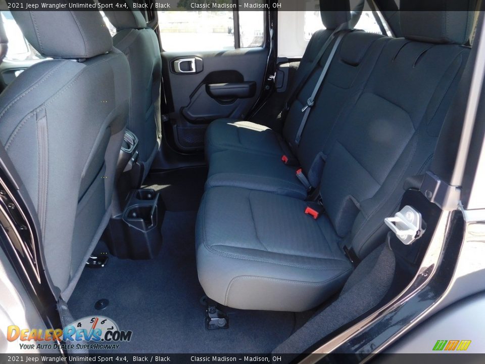 Rear Seat of 2021 Jeep Wrangler Unlimited Sport 4x4 Photo #10