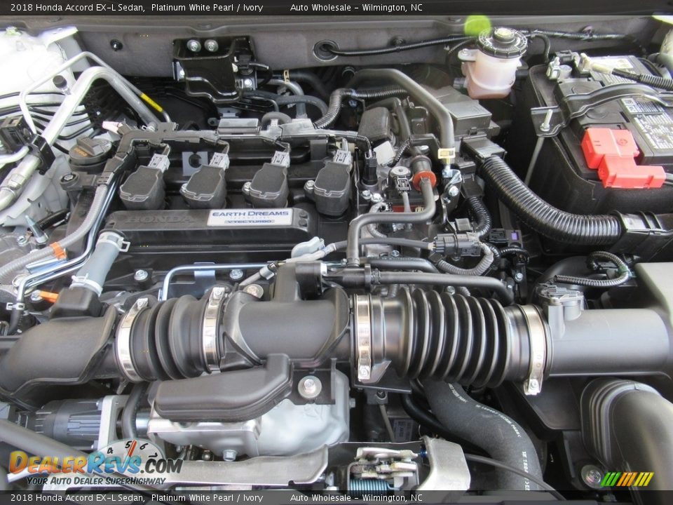 2018 Honda Accord EX-L Sedan Platinum White Pearl / Ivory Photo #6