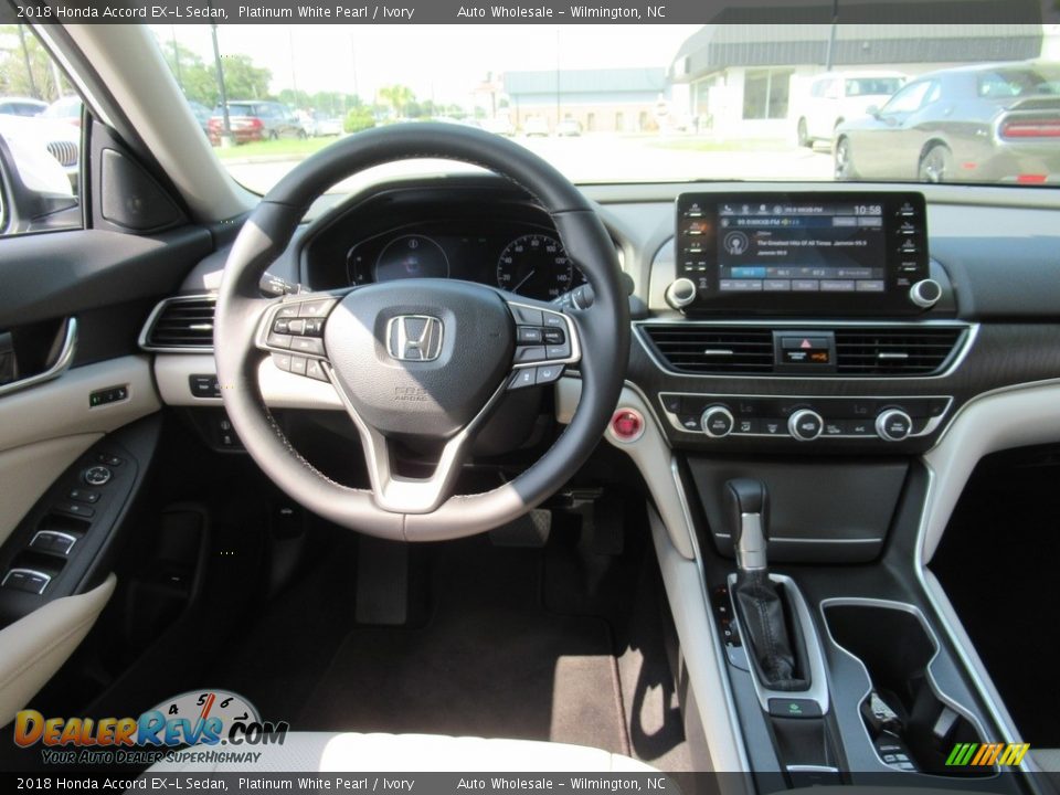 2018 Honda Accord EX-L Sedan Platinum White Pearl / Ivory Photo #15
