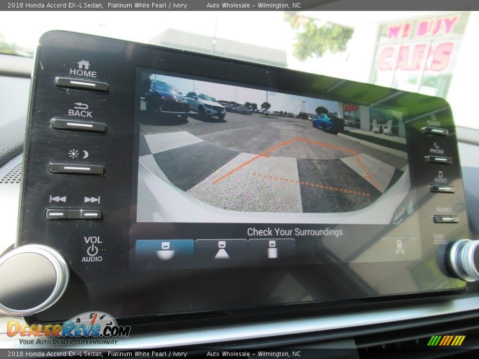 2018 Honda Accord EX-L Sedan Platinum White Pearl / Ivory Photo #18