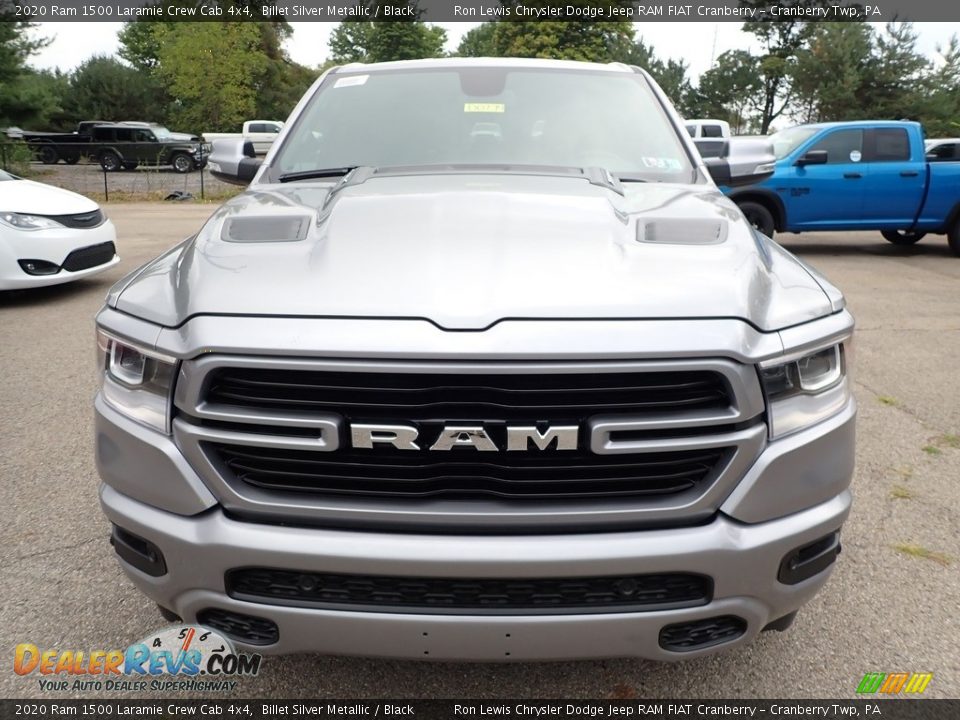2020 Ram 1500 Laramie Crew Cab 4x4 Billet Silver Metallic / Black Photo #2