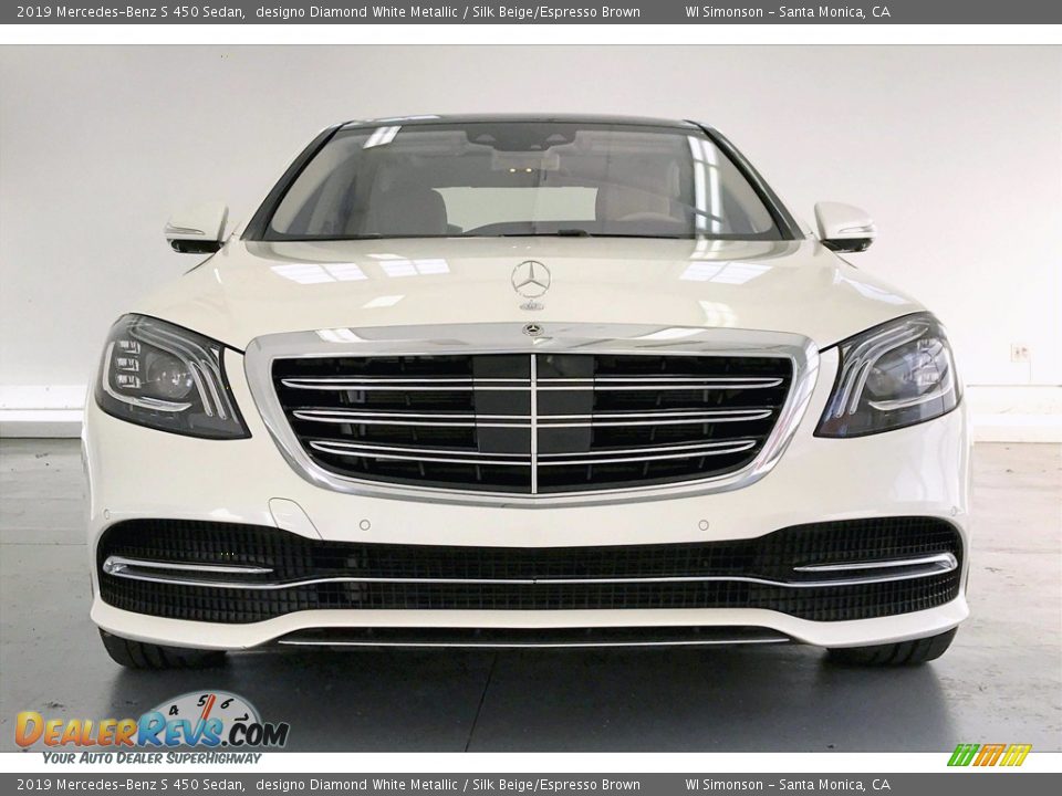 2019 Mercedes-Benz S 450 Sedan designo Diamond White Metallic / Silk Beige/Espresso Brown Photo #2