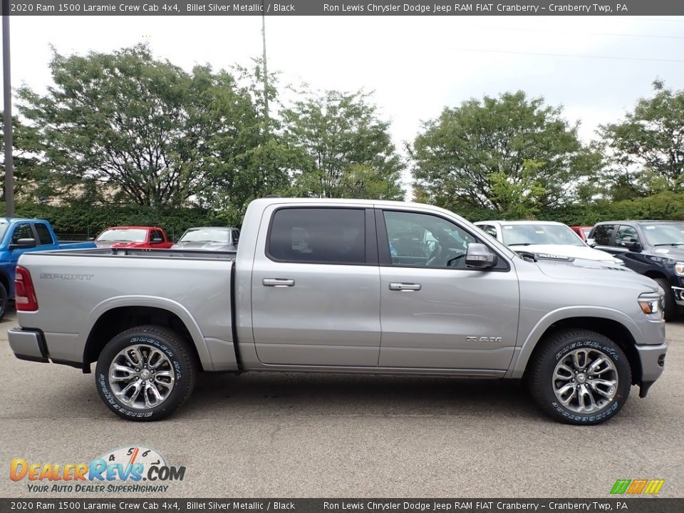 Billet Silver Metallic 2020 Ram 1500 Laramie Crew Cab 4x4 Photo #4