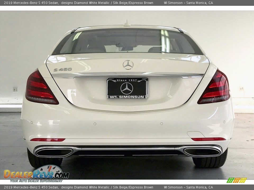 2019 Mercedes-Benz S 450 Sedan designo Diamond White Metallic / Silk Beige/Espresso Brown Photo #3
