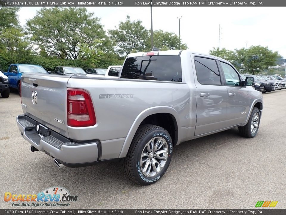 2020 Ram 1500 Laramie Crew Cab 4x4 Billet Silver Metallic / Black Photo #5
