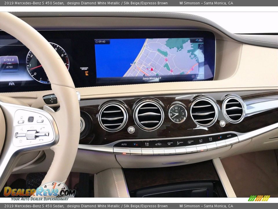 2019 Mercedes-Benz S 450 Sedan designo Diamond White Metallic / Silk Beige/Espresso Brown Photo #5