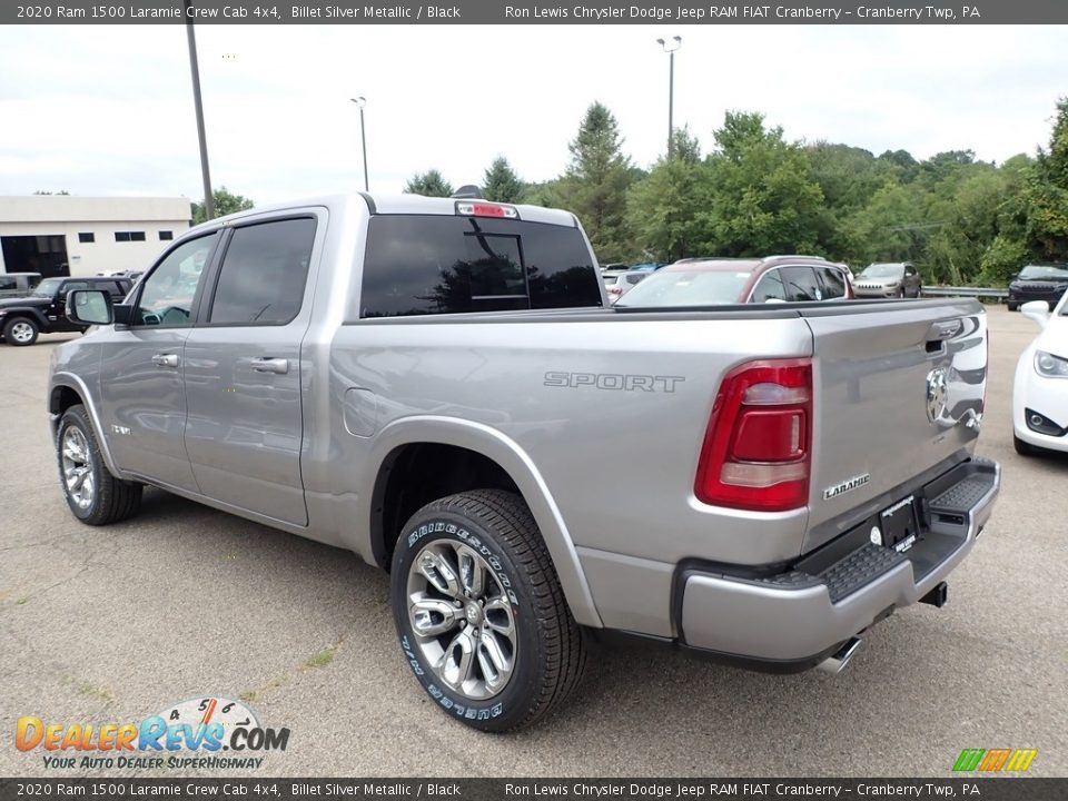 2020 Ram 1500 Laramie Crew Cab 4x4 Billet Silver Metallic / Black Photo #7