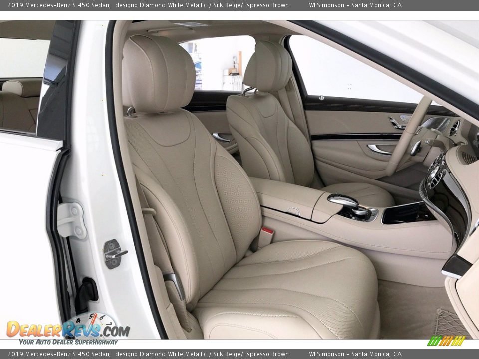 2019 Mercedes-Benz S 450 Sedan designo Diamond White Metallic / Silk Beige/Espresso Brown Photo #6