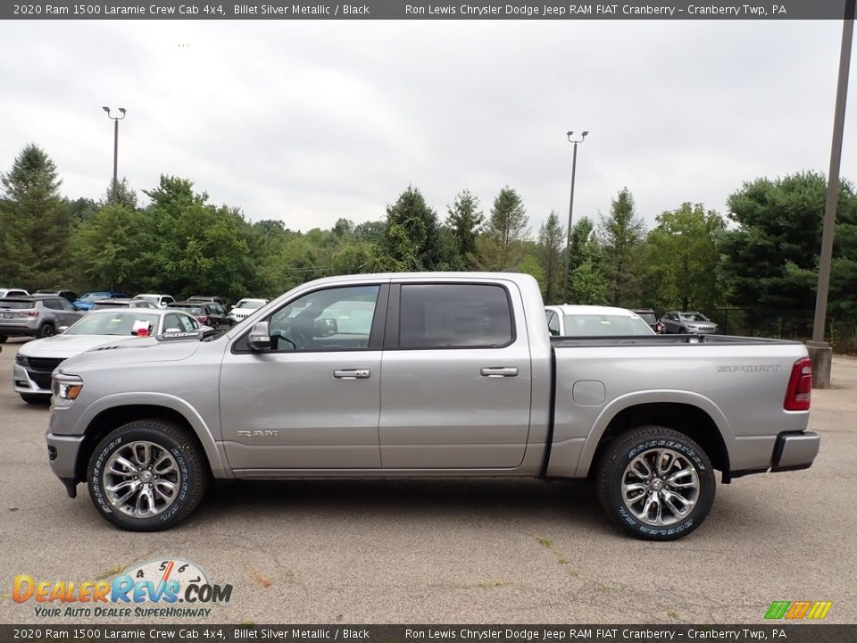 2020 Ram 1500 Laramie Crew Cab 4x4 Billet Silver Metallic / Black Photo #8