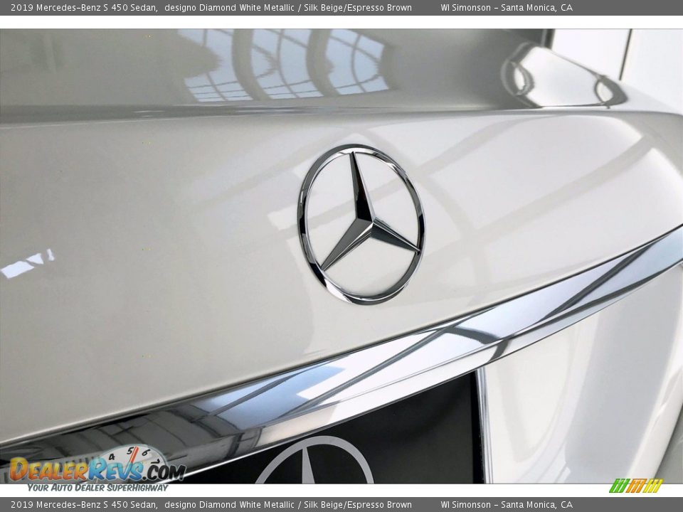 2019 Mercedes-Benz S 450 Sedan designo Diamond White Metallic / Silk Beige/Espresso Brown Photo #7